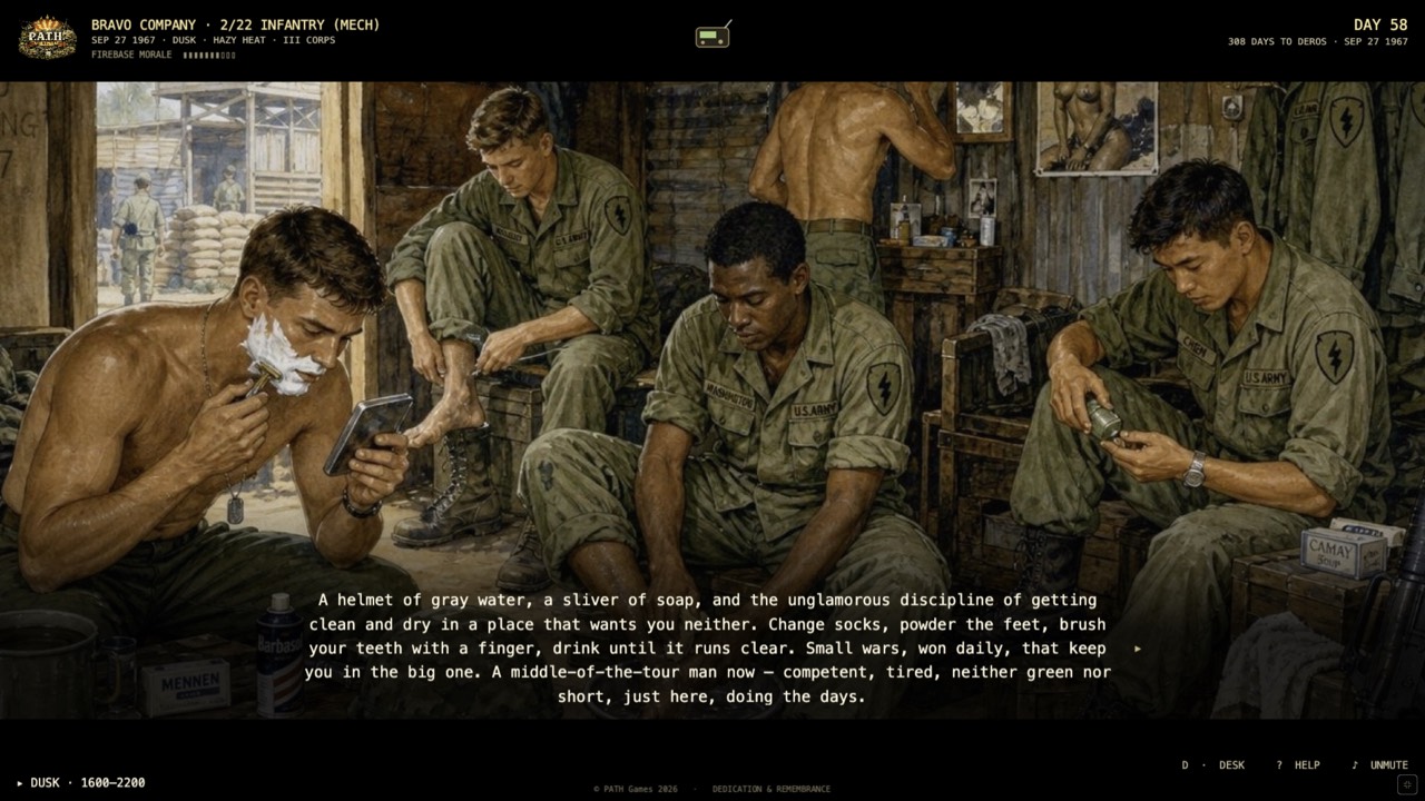 Keep body and mind together — the war under the war.