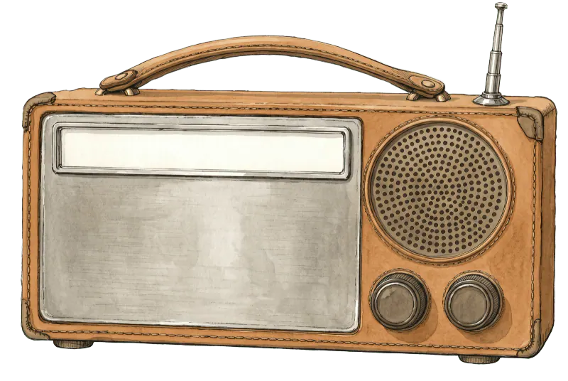 The illustrated field radio used for the AFVN programme interface